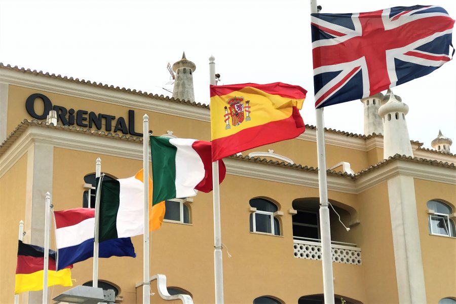 Flaggen Europa Märkte Algarve-Tourismus
