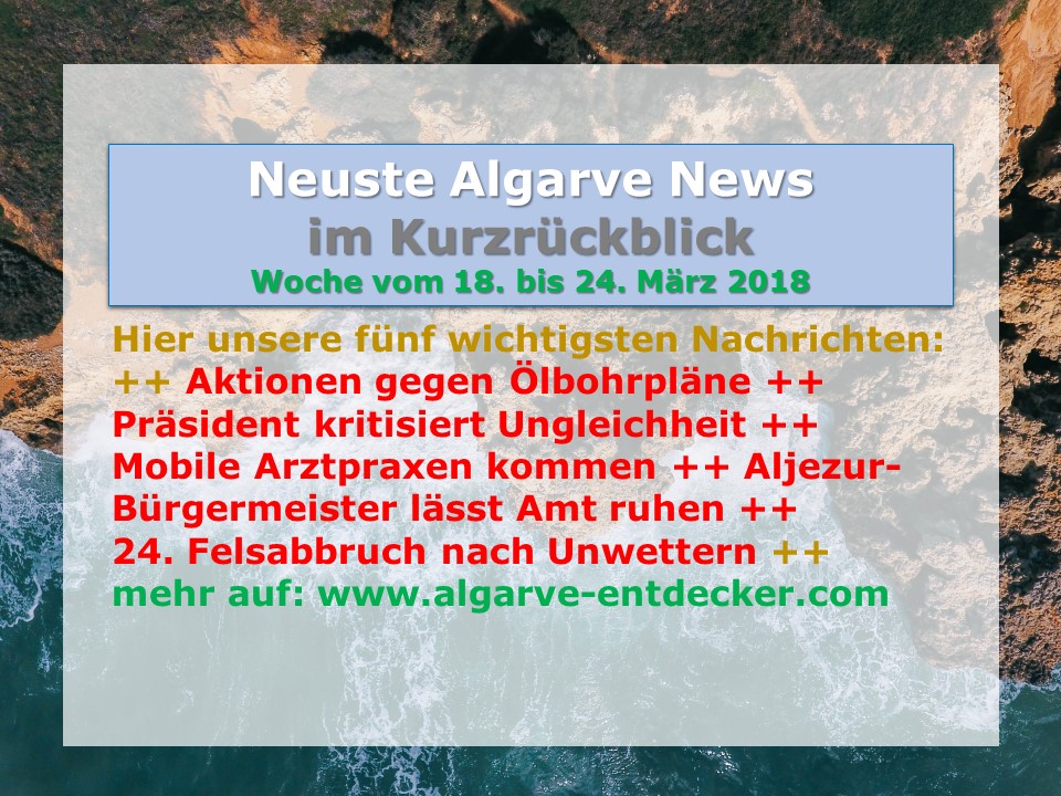Algarve News KW 12 vom 18. bis 24. März 2018