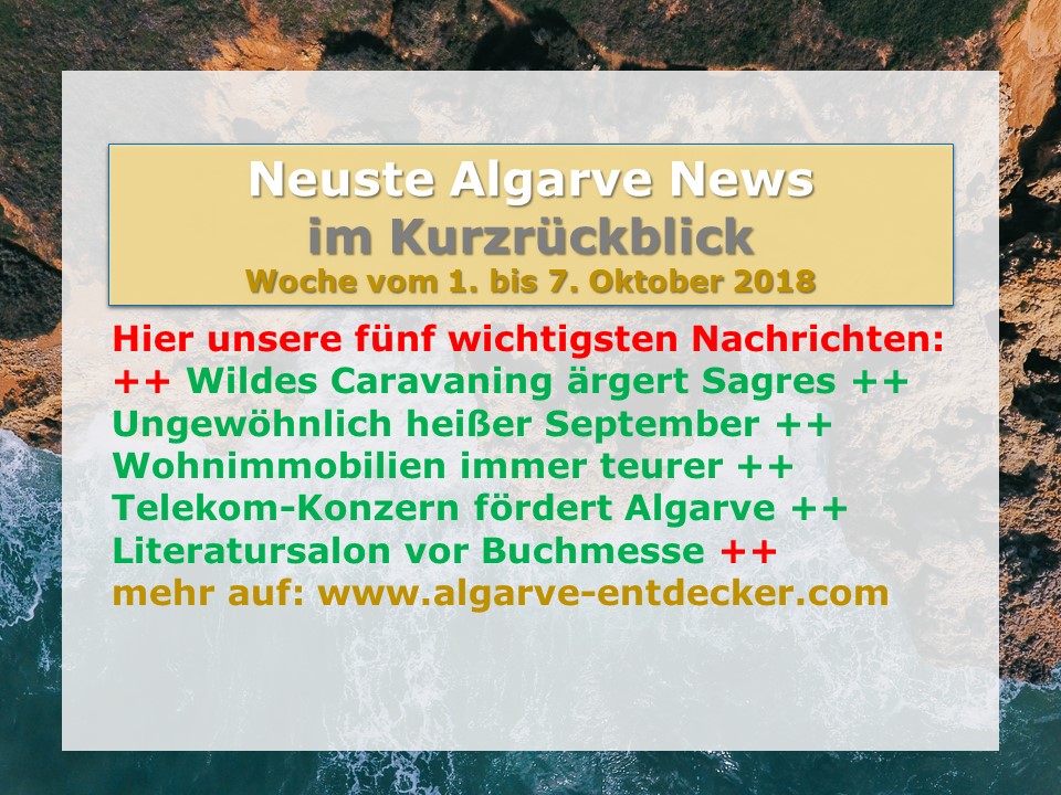 Algarve News aus KW 40 vom 1. bis 7. Oktober 2018