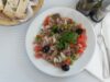 Chris­tophs Algar­ve-Küche ser­viert: Aus­ge­quetsch­ter Thun­fisch Estu­pe­ta de Atum