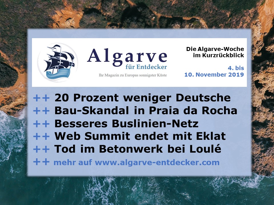 Algarve News und Portugal News aus KW 45 vom 4. bis 10. November 2019
